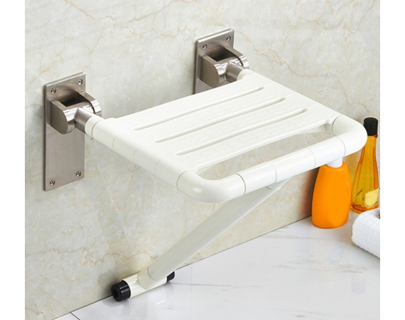 Ghế ngồi tắm bằng thép bọc nhựa gắn tường có chân đỡ HD09