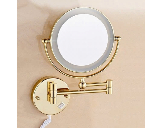 Gương trang điểm có đèn led màu vàng SLD259G