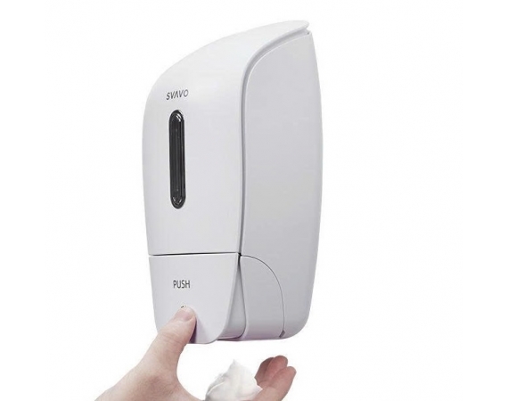 Hộp đựng nước rửa tay màu ghi SVAVO PL-151051G