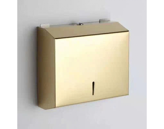 Hộp đựng giấy Inox 304 màu vàng A724G
