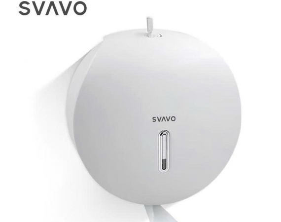 Hộp giấy vệ sinh màu trắng cuộn lớn Svavo PL-151065W