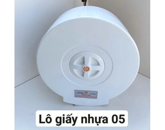 Hộp giấy vệ sinh màu trắng cuộn lớn HG05