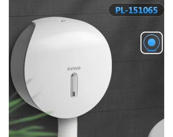 Hộp giấy vệ sinh màu ghi cuộn lớn Svavo PL-151065G