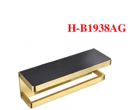 Kệ để đồ kèm vắt khăn màu vàng Huge H-B1938AG