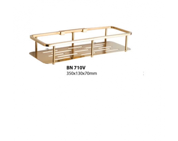 Kệ inox phòng tắm màu vàng BN 710V