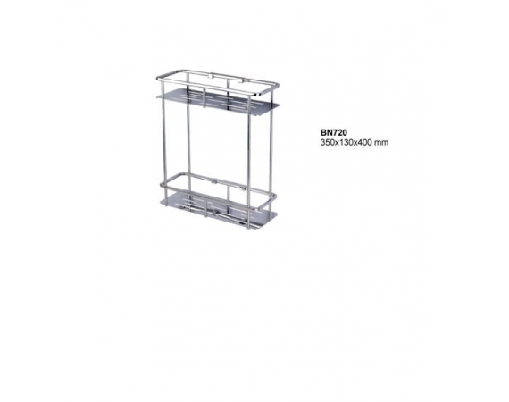 Kệ thẳng 2 tầng inox phòng tắm BN 720