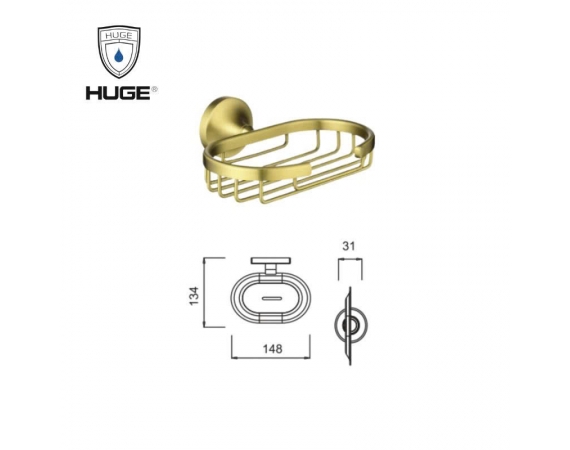Khay xà phòng màu vàng HUGE H-B1239G