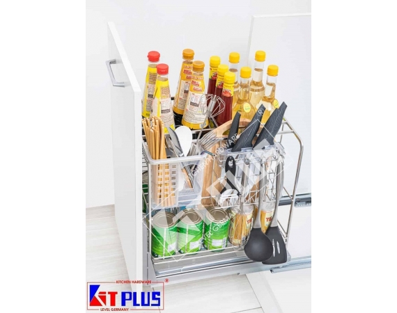 Giá dao thớt Inox nan vuông Kit Plus DE 40T