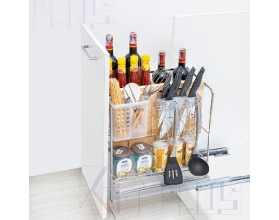 Giá dao thớt Inox nan vuông Kit Plus DE 35T