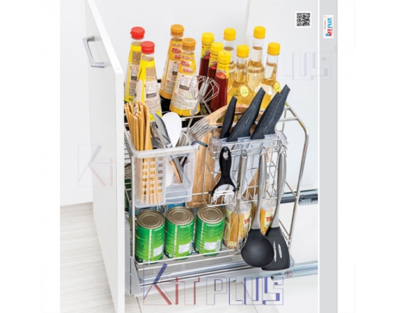 Giá dao thớt Inox nan dẹt Kit Plus KMF40-O