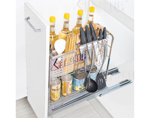 Giá dao thớt Inox nan dẹt Kit Plus KMF25VIP