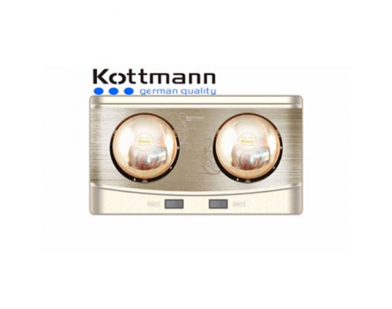 Đèn sưởi 2 bóng treo tường Kottmann – K2B-Q