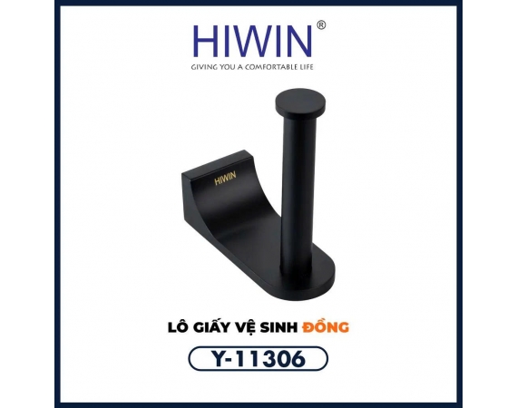 Móc giấy vệ sinh màu đen Hiwin Y-11306
