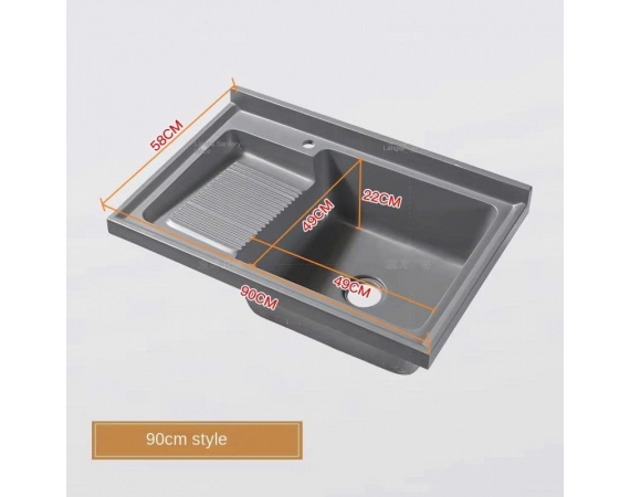 Mặt chậu giặt màu ghi HD9058CG