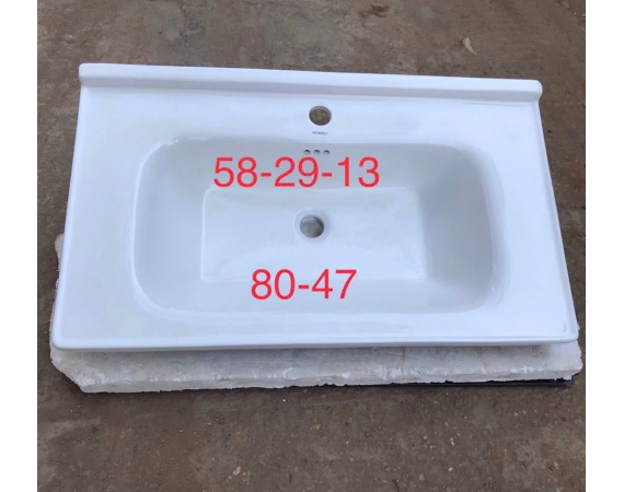 Mặt chậu sứ lavabo tràn viền MS1