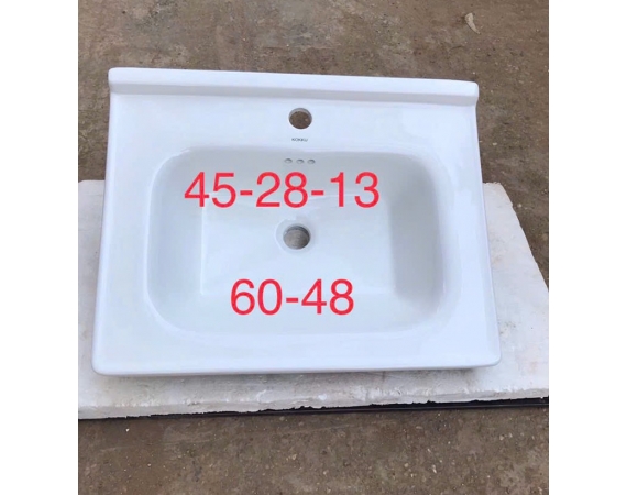 Mặt chậu sứ lavabo tràn viền MS3