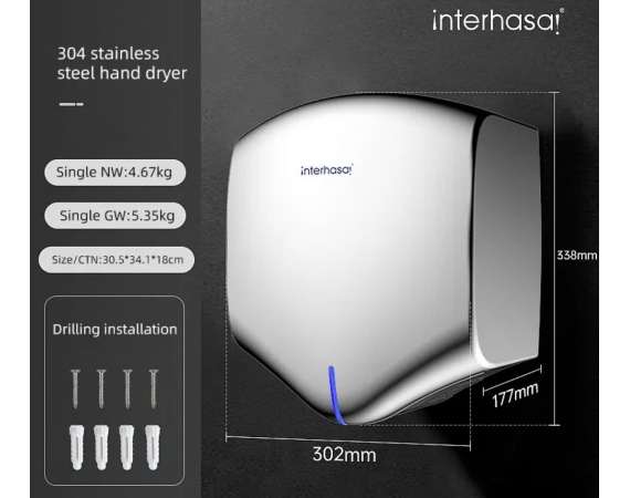 Máy sấy tay tốc độ cao Interhasa A3891