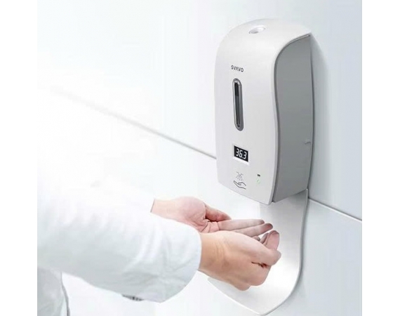 Hộp xịt cồn kèm máy đo thân nhiệt Svavo PL-151049C