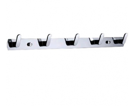 Móc áo 5 vấu màu crom MAM5CR