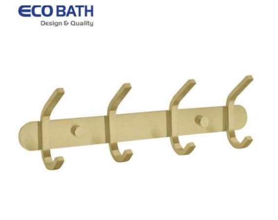 Móc áo EcoBath EC2038-4BG màu vàng chải
