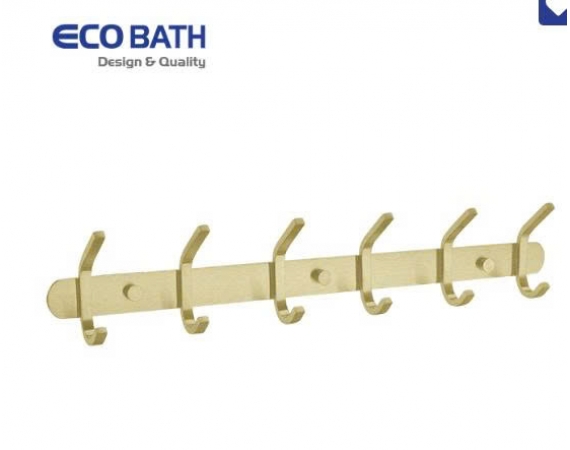 Móc áo EcoBath EC2038-6BG vàng chải