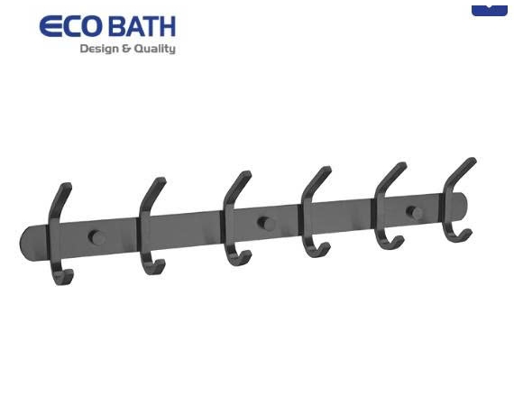 Móc áo EcoBath EC2038-6MB màu đen mờ