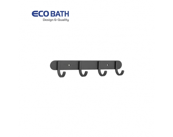 Móc treo quấn áo màu đen EcoBath EC2026-4MB