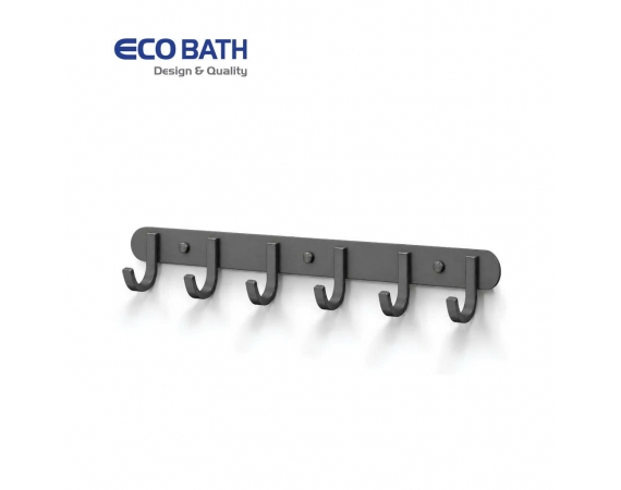 Móc treo quấn áo màu ghi EcoBath EC2026-6BU
