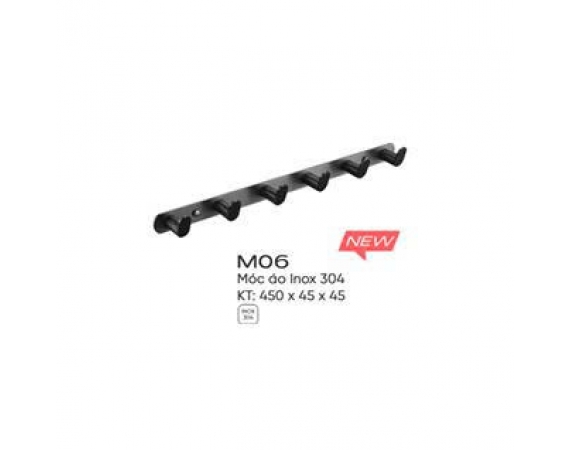 Móc treo quần áo màu đen ghi Dolson M06