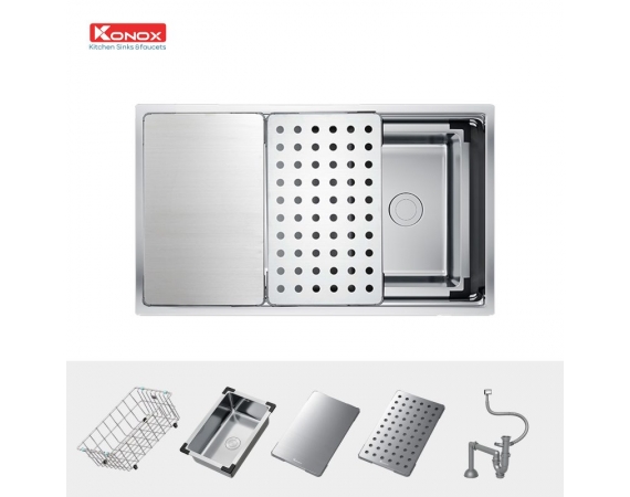 Chậu rửa bát chống xước Workstation Sink – Undermount Sink KN7644SU Dekor