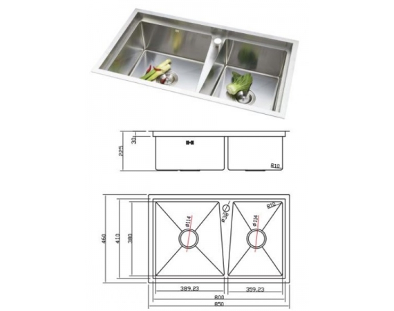 Chậu rửa bát cao cấp Sobisung SB-8546