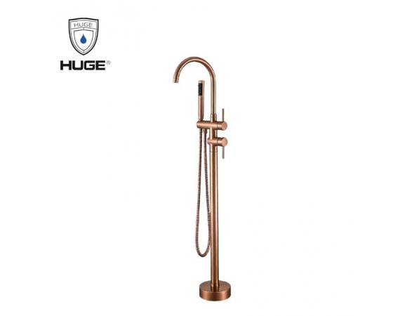 Sen bồn tắm đặt sàn màu vàng hồng HUHE H-SF666C