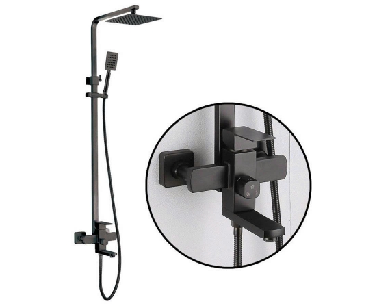 Sen cây tắm màu đen vuông- SV110B
