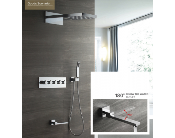 SEN TẮM ÂM TRONG TƯỜNG NÓNG LẠNH HD338W - 1 CÓ CÀI NHIỆT ĐỘ