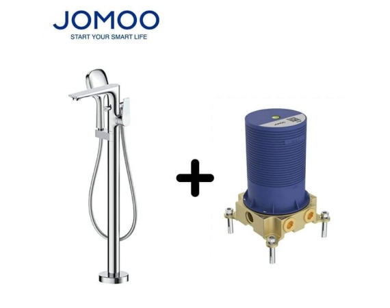 Vòi bồn tắm đặt sàn có tẩy cặn JOMOO P38008-684/1B-1,củ âm P37315-000/00-1