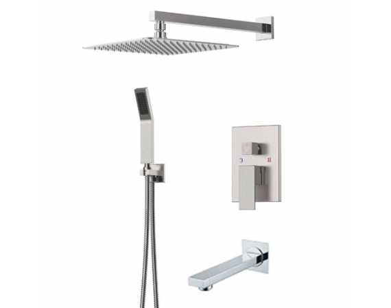 Sen tắm âm tường mạ crom DL2263 bát âm tường