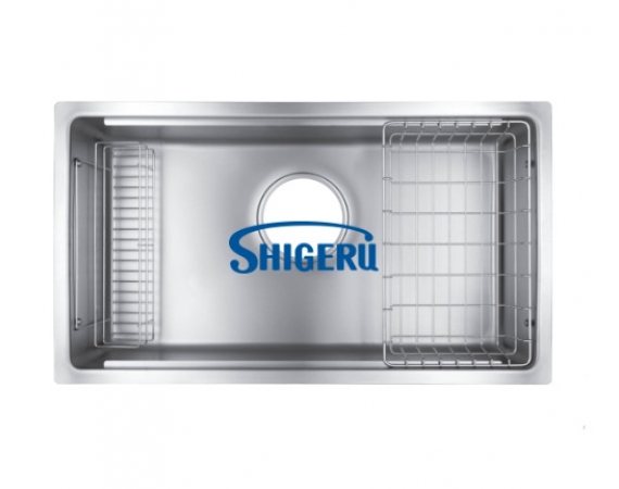 Chậu rửa bát 1 hố đúc SHIGERU JSN-K 2F FS ( L810×W460xH202)