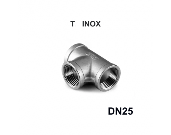 Tê ren inox DN25 - zen trong
