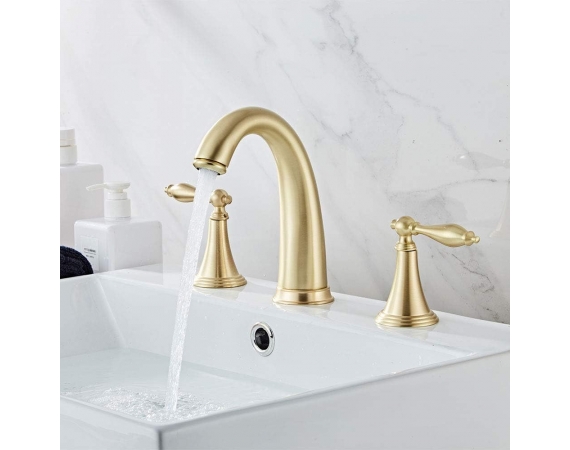 Vòi chậu lavabo màu vàng mờ HD300G