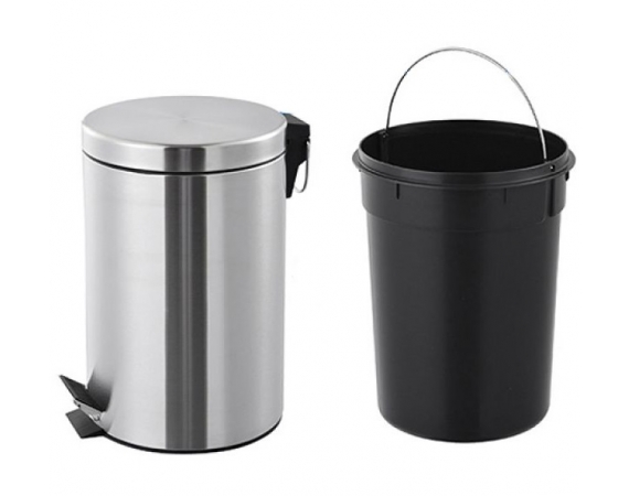 Thùng rác inox đạp chân tròn 30L-TR5