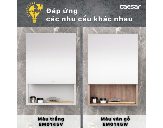 Tủ gương Metis Caesar EM0145W