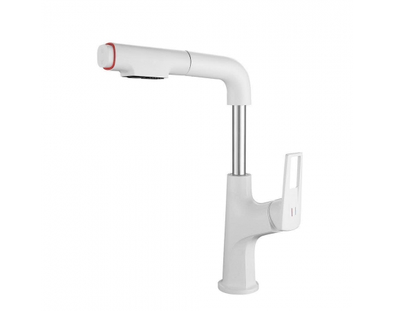 Vòi chậu giặt dây rút màu trắng 902W-1
