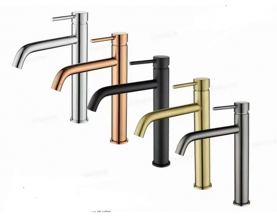 Vòi chậu lavabo nóng lạnh màu đen HD50B