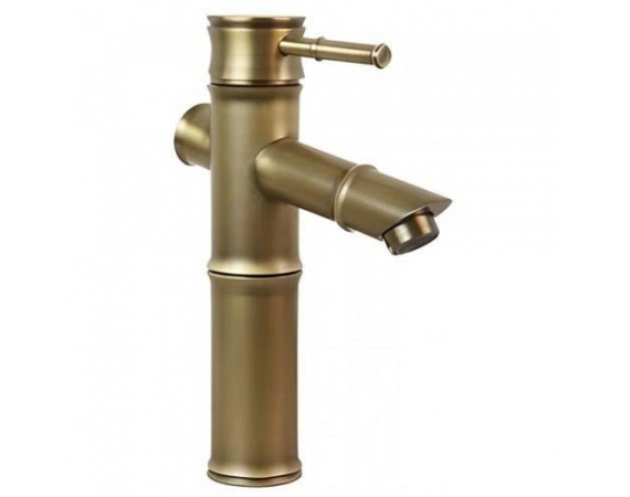 Vòi lavabo màu vàng hình cây trúc HD 035V