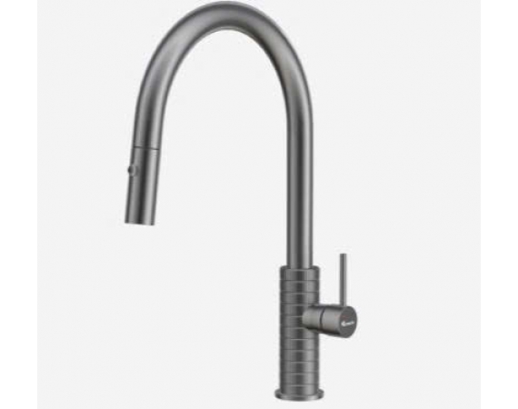 Vòi rửa bát dây rút KONOX Venice Gun Metal