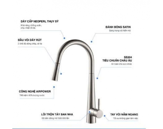 Vòi rửa bát Kluger KLF0009S