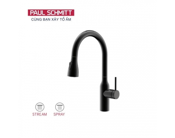 Vòi rửa bát màu đen Paul Schmitt PA320KB