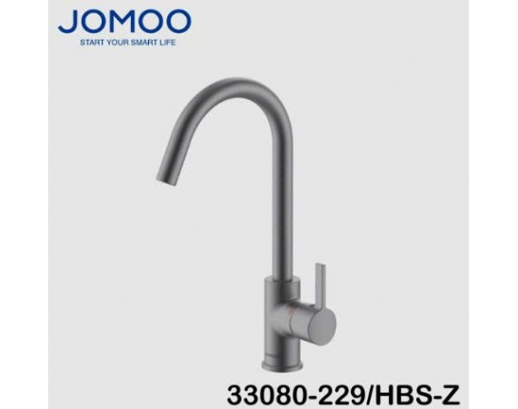 Vòi Bếp Nóng Lạnh màu ghi Jomoo 33080-229/HBS-Z
