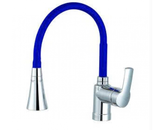 Vòi rửa bát nóng lạnh cần mềm Ecofa E-207K Blue