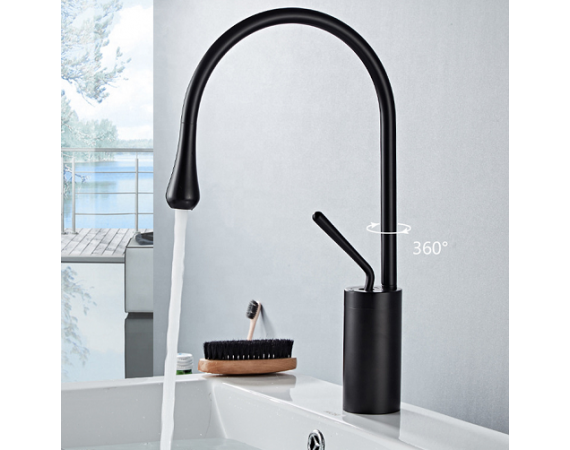 Vòi rửa bát nóng lạnh màu đen HD-423D